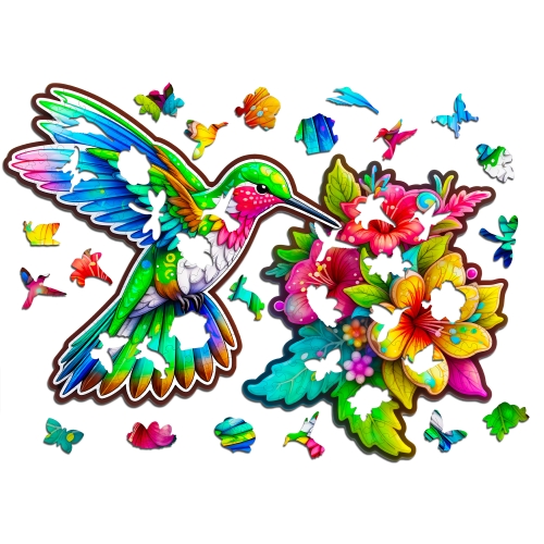 Puzzle Drewniane dla Dzieci Dorosłych PUZZLED Premium KOLIBER 195 EL